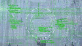 Animation of data processing and scope scanning over topography against computer server room. Global networking and business data storage technology concept - Powered by Shutterstock - Get 15% off with code: PIKWIZARD15