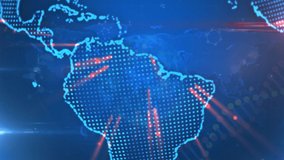 Animation of dna strand, covid 19 cells over globe on blue background. Global covid 19 pandemic, health and data processing concept digitally generated video. - Powered by Shutterstock - Get 15% off with code: PIKWIZARD15