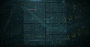 Animation of cyber security data processing over interface with data processing on blue background. Computer interface and cyber security technology concept - Powered by Shutterstock - Get 15% off with code: PIKWIZARD15