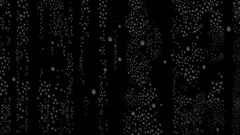 Water Drops Movement Transparent Background Stock Footage Video 100