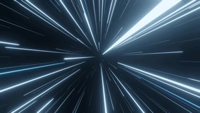 Slowly flying through deep space then entering hyperspace and slowing down. Colorful speed of light seamless loop animation of traveling in outer space. - Powered by Shutterstock - Get 15% off with code: PIKWIZARD15