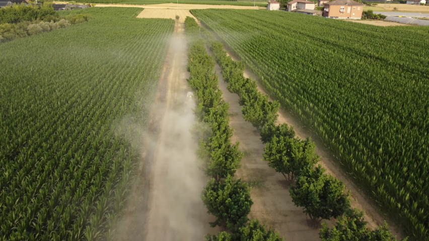 Tractor Spraying Fertilize, Herbicide, Insecticide, Pesticide Pest Spray | Shutterstock HD Video #1093264323