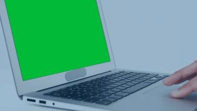 World map with data processing over mid section of a person using laptop with copy space. Computer interface and business technology concept - Powered by Shutterstock - Get 15% off with code: PIKWIZARD15