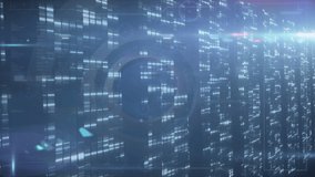 Animation of blue digital screen with diverse data processing, lights rate and connections. Data processing, digital interface and technology concept digitally generated video. - Powered by Shutterstock - Get 15% off with code: PIKWIZARD15