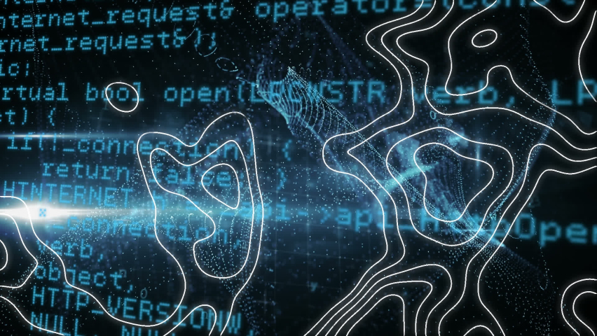 Animation of digital padlock over isohypses and data processing on navy background. internet safety, data security and technology concept digitally generated video. - Powered by Shutterstock - Get 15% off with code: PIKWIZARD15