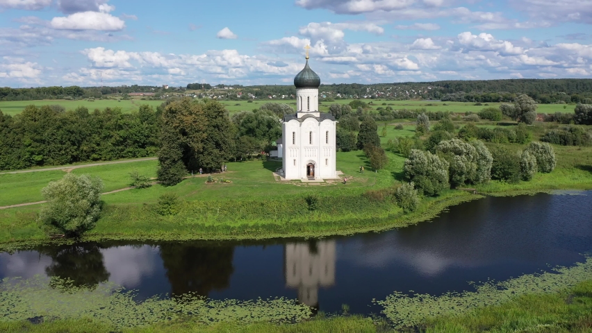 Orthodox Church of Intercession on River Nerl, Bogolyubovo, Suzdalsky District, Vladimir Oblast, Russia
