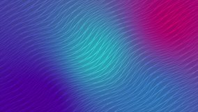 Abstract colorful line wave motion background. Seamless looping animation.