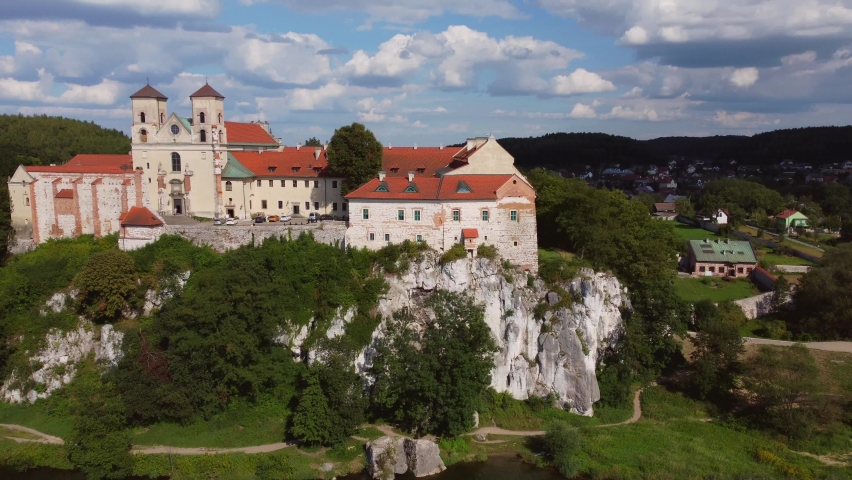 Historic buildings of the Benedictine Abbey in Tyniec, Krakow, Poland.
