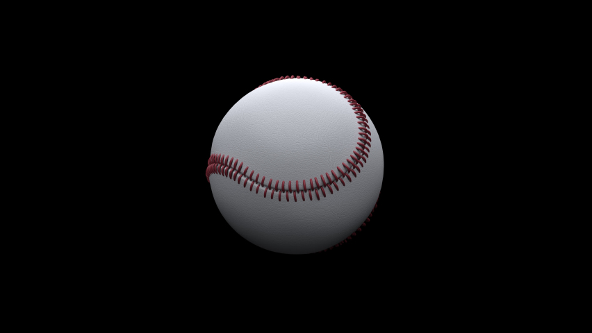 Loop Baseball, clip on transparent alpha channel backgrounds for easy drag and drop.