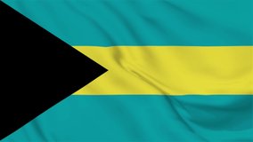 The Bahamas Flag Flying 4K Video