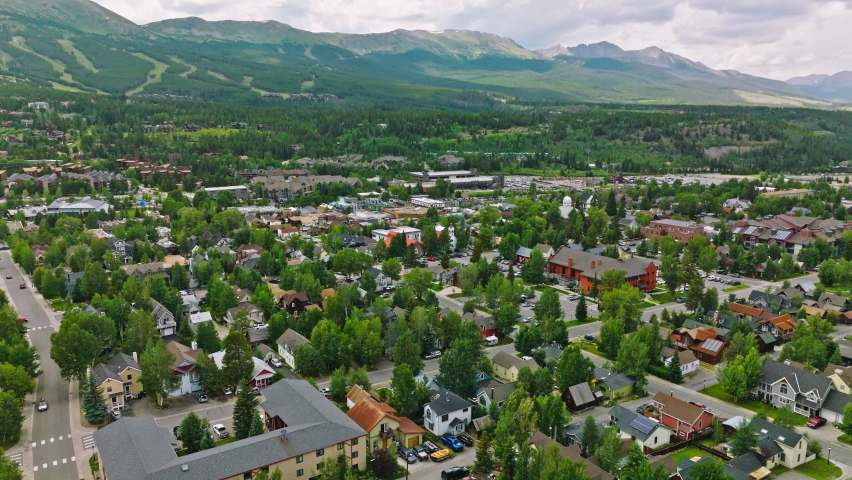 Beautiful Breckenridge Colorado. A quiet ski town in the Rocky Mountains