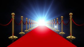 Red Carpet Tunnel animation used for any fashion, party events or videos and corporate awards backgrounds.