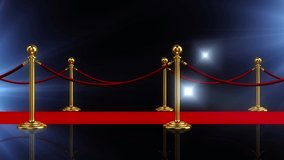 Red Carpet Side Scroll animation used for any fashion, party events or videos and corporate awards backgrounds.
