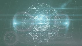 Animation of connections, globe and diverse data on green digital screen. global connections, science, technology and digital interface concept digitally generated video. - Powered by Shutterstock - Get 15% off with code: PIKWIZARD15