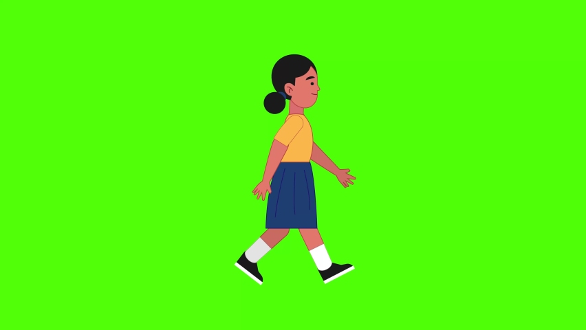 People walking animation on a green screen background  | Shutterstock HD Video #1093366089