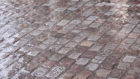 rain falling on the pavement in Paris - Powered by Shutterstock - Get 15% off with code: PIKWIZARD15
