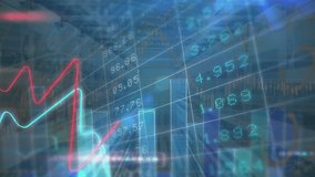 Animation of counting over financial graphs and world map over clock on navy background. Finance, economy, business, data processing and technology concept digitally generated video. - Powered by Shutterstock - Get 15% off with code: PIKWIZARD15