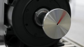 Rotating Metal machine with drum. Media. Rotating round part in production machine. Metal drum or parts rotate at factory - Powered by Shutterstock - Get 15% off with code: PIKWIZARD15