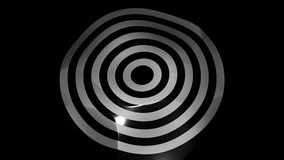 Background with target rings. Circle of rings on black background. Circular rings for target with waves on surface
