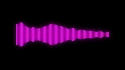 Looped Animation Audio Waves Frequency Monitor Stock Footage Video (100 ...