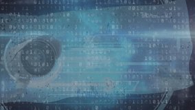 Animation of data processing over padlock icon and security camera. global technology, data processing and digital interface concept digitally generated video. - Powered by Shutterstock - Get 15% off with code: PIKWIZARD15