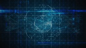 Animation of data processing over globe on black background. global data processing, technology and digital interface concept digitally generated video. - Powered by Shutterstock - Get 15% off with code: PIKWIZARD15