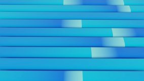Abstract blue loading bars 3d render animation background. 3D Illustration
