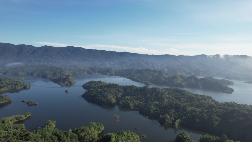 The Mountains and Fjords of Milford Sound and Doubtful Sound, New Zealand. Bengoh Valley, Sarawak.