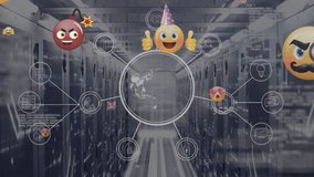 Animation of data processing over server room. global technology and digital interface concept digitally generated video. - Powered by Shutterstock - Get 15% off with code: PIKWIZARD15