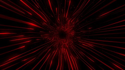 Abstract Red tunnel background - red background Vj loop Stockvideo