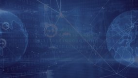 Animation of digital data processing and qr code over blue background. Global science, connections, data processing and digital interface concept digitally generated video. - Powered by Shutterstock - Get 15% off with code: PIKWIZARD15