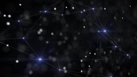 Animation Science Data Processing Over Dark Stock Footage Video (100% ...