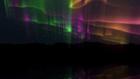 Northern Lights Aurora Borealis Sky Effect background animation used for Nature, Northpole, Sky Lights Videos, Holiday Wishes, Seasonal Greetings, Christmas Greetings or New Year Wishes videos.