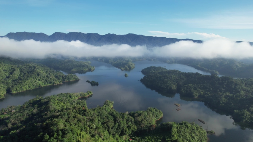 The Mountains and Fjords of Milford Sound and Doubtful Sound, New Zealand. Bengoh Valley, Sarawak.