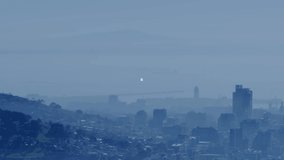 Animation of network of connections over cityscape. Global business, computing and digital interface concept digitally generated video. - Powered by Shutterstock - Get 15% off with code: PIKWIZARD15