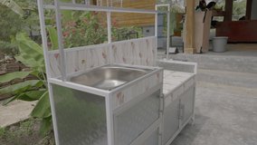 Outdoor Sink Station At Animal Station On Sunny Day - Sumatra, Indonesia - Powered by Shutterstock - Get 15% off with code: PIKWIZARD15