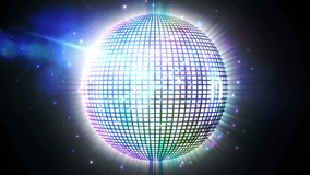 Animation of you win text over illuminated disco ball rotating with bright rays and lens flares. Digitally generated, abstract, video game, arcade, achievement, competition, nightclub, enjoyment. - Powered by Shutterstock - Get 15% off with code: PIKWIZARD15