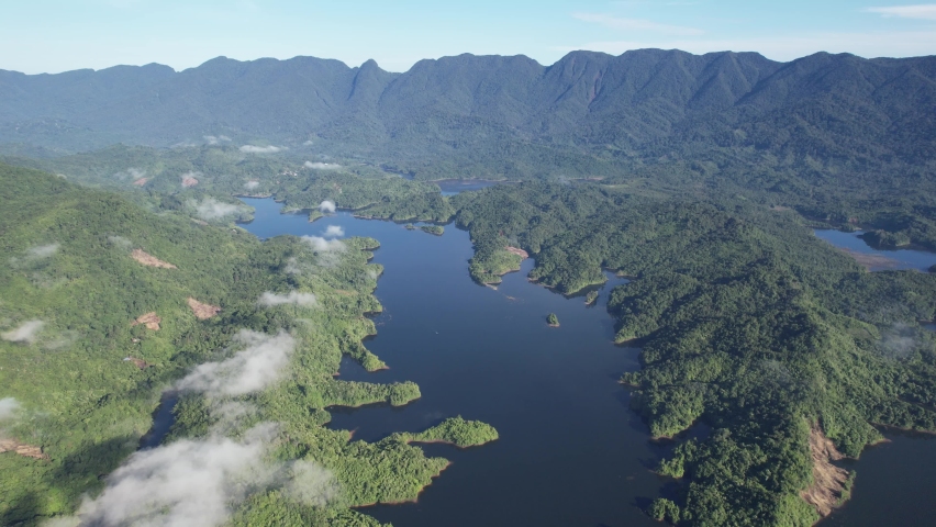 The Mountains and Fjords of Milford Sound and Doubtful Sound, New Zealand. Bengoh Valley, Sarawak.