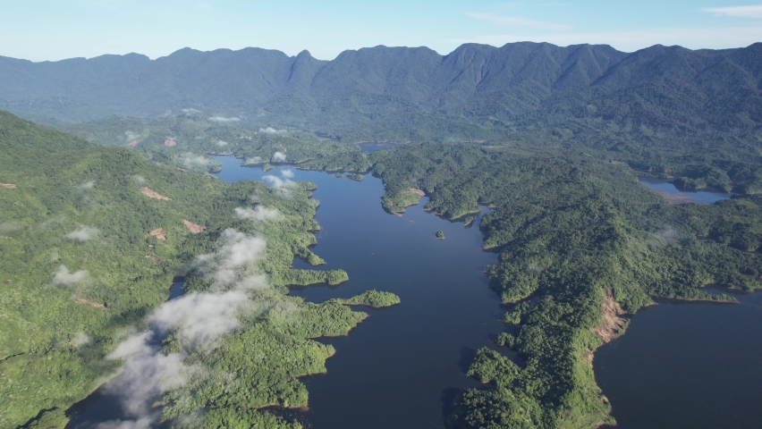 The Mountains and Fjords of Milford Sound and Doubtful Sound, New Zealand. Bengoh Valley, Sarawak.