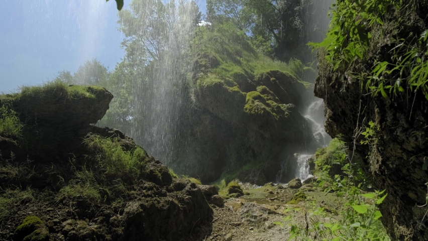 Waterfall in the Forest, Polska Skakavitsa, Bulgaria, Detail 1 | Shutterstock HD Video #1093584483