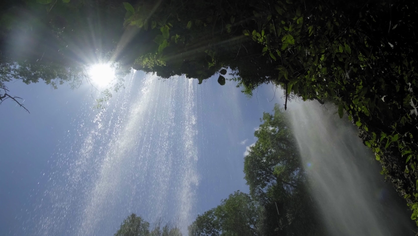 Waterfall in the Forest, Polska Skakavitsa, Bulgaria, Sunshine, Wide Shot 5 | Shutterstock HD Video #1093584631