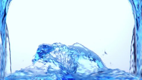blue water Filling the screen + Alpha Channel (for compositing) Simulated and rendered with very high detail for FullHD