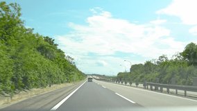 driving video of a car running on the Noto Peninsula in Ishikawa Prefecture