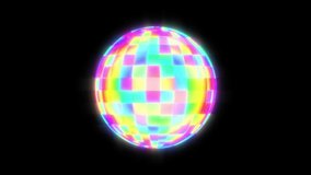 Glowing Colorful Mirror Ball Overlay - Powered by Shutterstock - Get 15% off with code: PIKWIZARD15