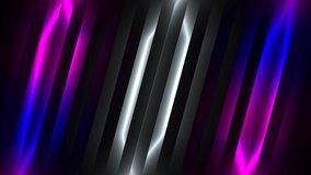 Bright light from the middle. Motion.White background with pink-blue light in the middle where black stripes move in abstraction.