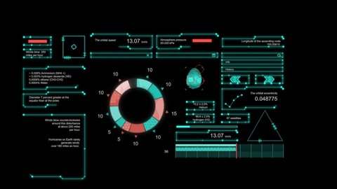 Futuristic Hud Panel Positioning Targeting Motion Stock Footage Video ...