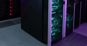 Animation of medical data processing over server room. Global medicine, technology, data processing and digital interface concept digitally generated video. - Powered by Shutterstock - Get 15% off with code: PIKWIZARD15