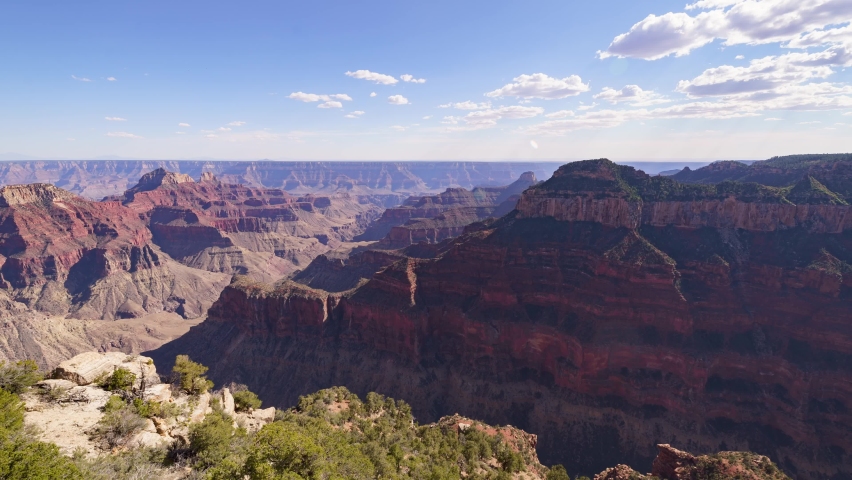 Panorama of The Grand Canyon North Rim in Grand Canyon National Park