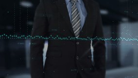 Animation of data processing over caucasian businessmen. Global business, finances, data processing and digital interface concept digitally generated video. - Powered by Shutterstock - Get 15% off with code: PIKWIZARD15