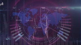 Animation of scope scanning over people exercising. Business data processing connection technology and digital interface concept digitally generated video. - Powered by Shutterstock - Get 15% off with code: PIKWIZARD15